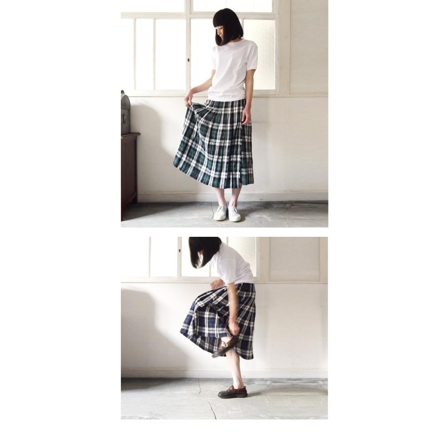 O'NEIL OF DUBLIN オニールオブダブリン)LOW WAIST PLEATS WRAP SKIRT