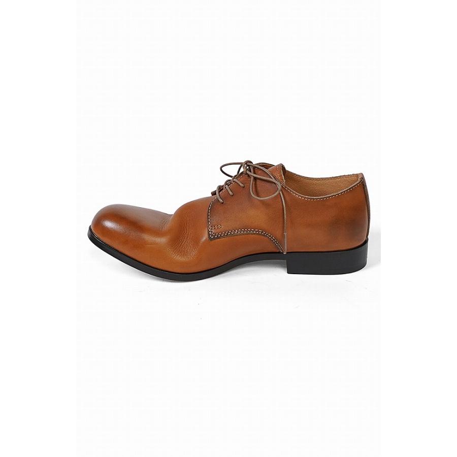 【最終値美品】PADRONE/JACK/プレーントゥ/本革日本製/キャメル/41 PADRONE（パドローネ） ダービープレーントゥシューズ DERBY PLAIN TOE