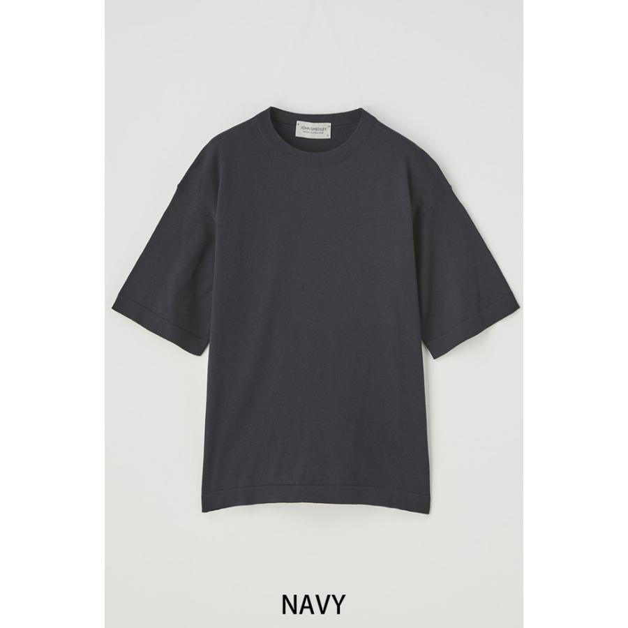 み*う様 未使用 JOHN SMEDLEY 30G 半袖クルーネックニット L定 JOHN SMEDLEY（ジョンスメドレー） レディース 30G 半袖クルーネック