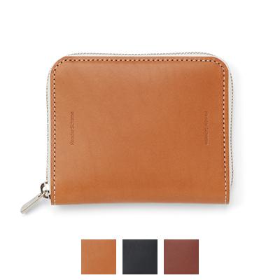 【ハンター！】エンダースキーマ スクエアジップパース 二つ折りミニ財布 黒 Hender Scheme (エンダースキーマ) square zip purse / スクエアジップ