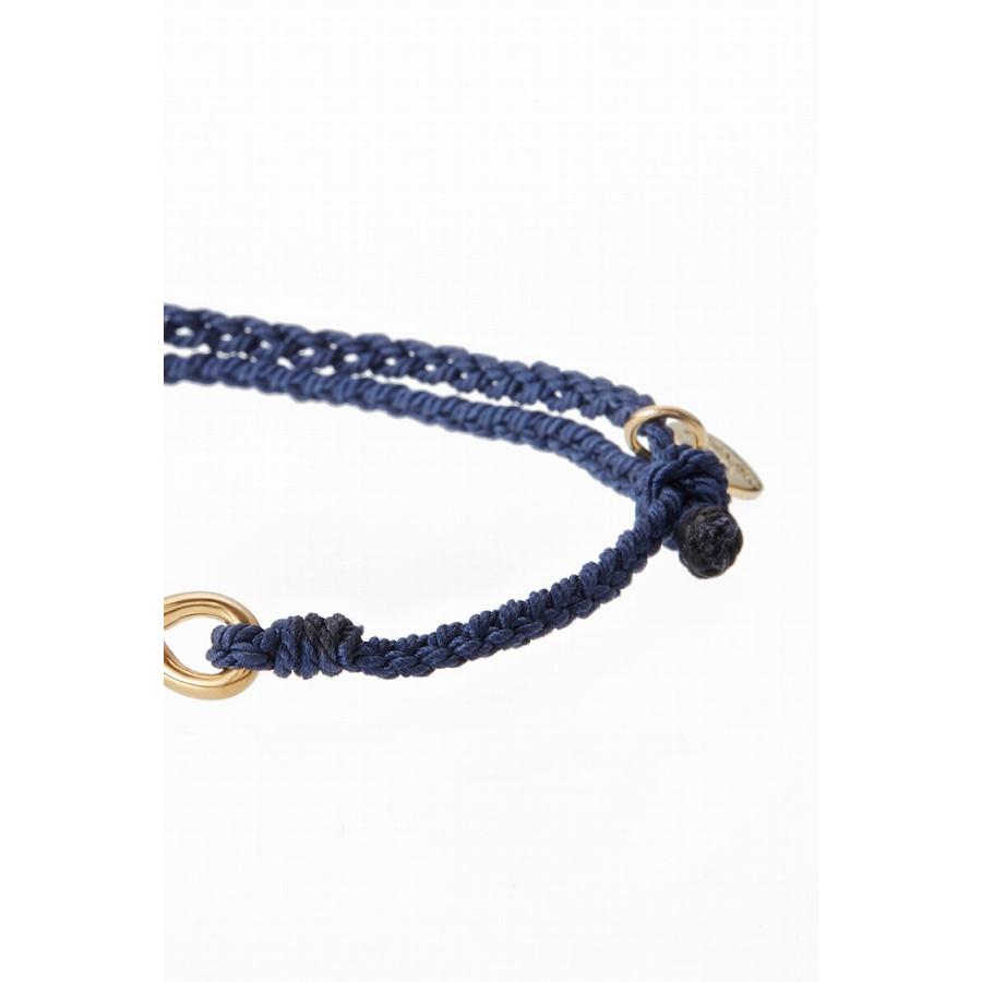 XOLO XOLO(ショロ) Twisted Rope Link Silk Code Bracelet -Gold