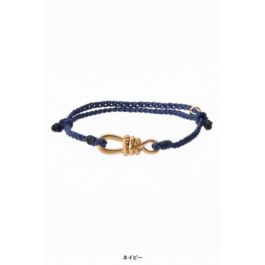 XOLO XOLO(ショロ) Twisted Rope Link Silk Code Bracelet -Gold