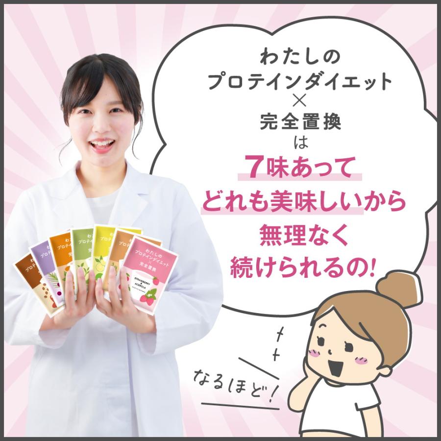 わたしのプロテインダイエット×完全置換 63食 セット ダイエット