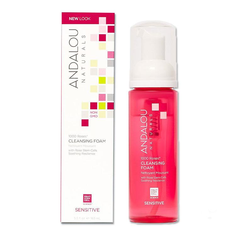 andalou 1000 roses cleansing foam