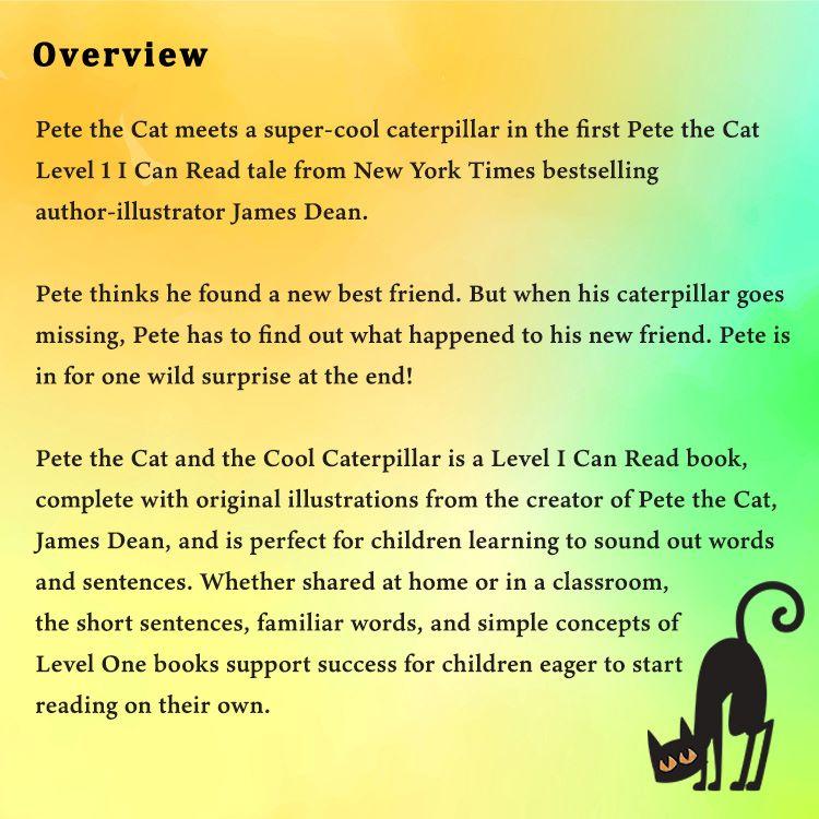 【洋書】ピートザキャット アンド ザ ピート キャタピラー [キンバリー・ディーン / ジェームス・ディーン] Pete the Cat and the Cool Caterpillar｜womensfitness｜02