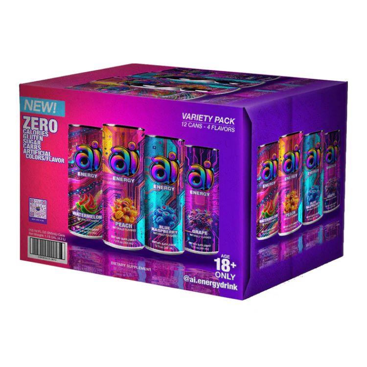 あいうえおドリンク アイ エナジードリンク バラエティ 12パック AI Energy: Z Variety