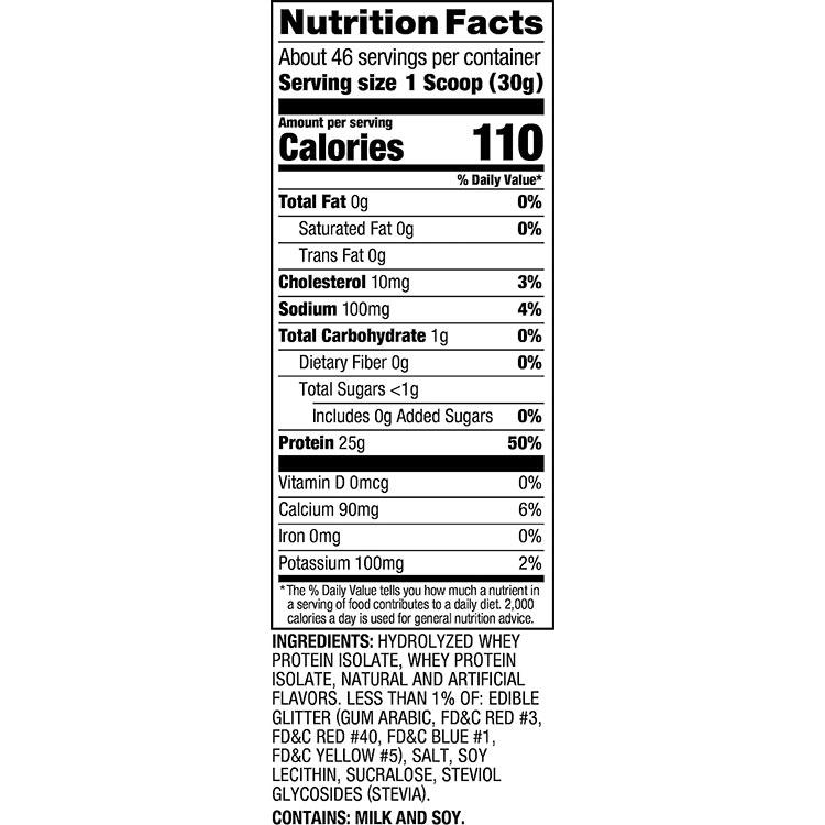 ダイマタイズ ISO 100 ホエイプロテインアイソレート フルーティペブルズ 46回分 1.4kg (3LB) Dymatize ISO100 Whey Protein Isolate Fruity Pebbles