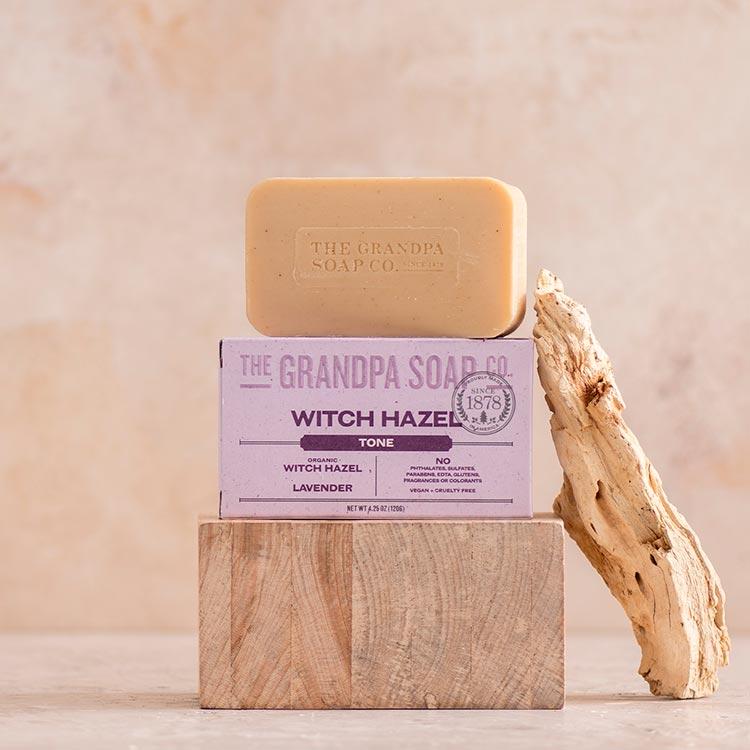 グランパソープカンパニー ウィッチヘーゼル バーソープ 固形石鹸 ラベンダー 120g (4.25oz) The Grandpa Soap Company Witch Hazel Bar Soap｜womensfitness｜08