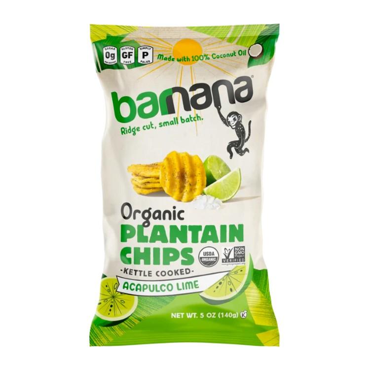 【お取り寄せ商品】[6個セット]バーナナ オーガニック プランテンチップス アカプルコライム 140g Barnana Plantain Chips ACAPULCO LIME もぐもぐタイムに][6個セット]バーナナ オーガニック プランテン