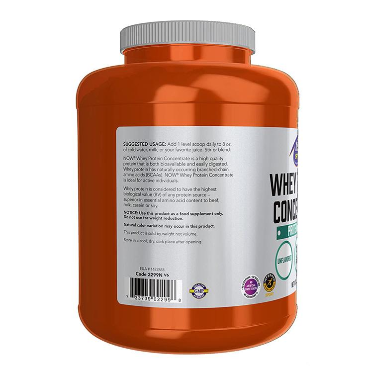 ナウフーズ スポーツ ホエイプロテイン コンセントレート プロテインパウダー 2268g (5 LB) NOW Foods WHEY CONCENTRATE UNFLAVOR｜womensfitness｜04