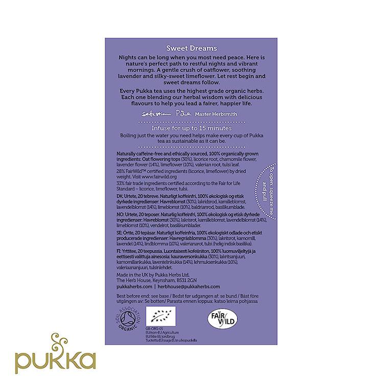 パッカ ナイトタイム ハーブティー 20包 20g (0.71oz) PUKKA Night Time herbal tea ハーバルティー ティーバッグ カフェインフリー カモミール｜womensfitness｜05