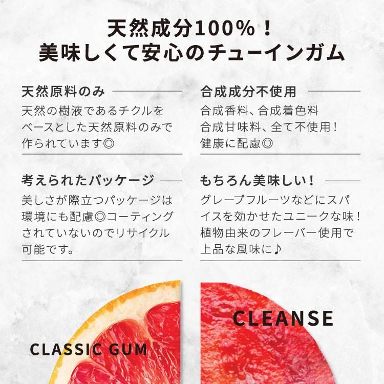 シンプリーガム クラシックガム チューインガム クレンズ 15粒 SIMPLY GUM CLEANSE GUM グレープフルーツ ウチワサボテン カイエンヌペッパー 海塩｜womensfitness｜02