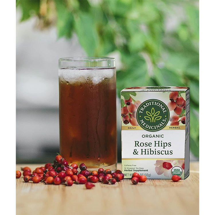 トラディショナルメディシナル ローズヒップ&ハイビスカスティー 16包 32g (1.13oz) Traditional Medicinals Organic Rose Hips With Hibiscus Tea｜womensfitness｜05