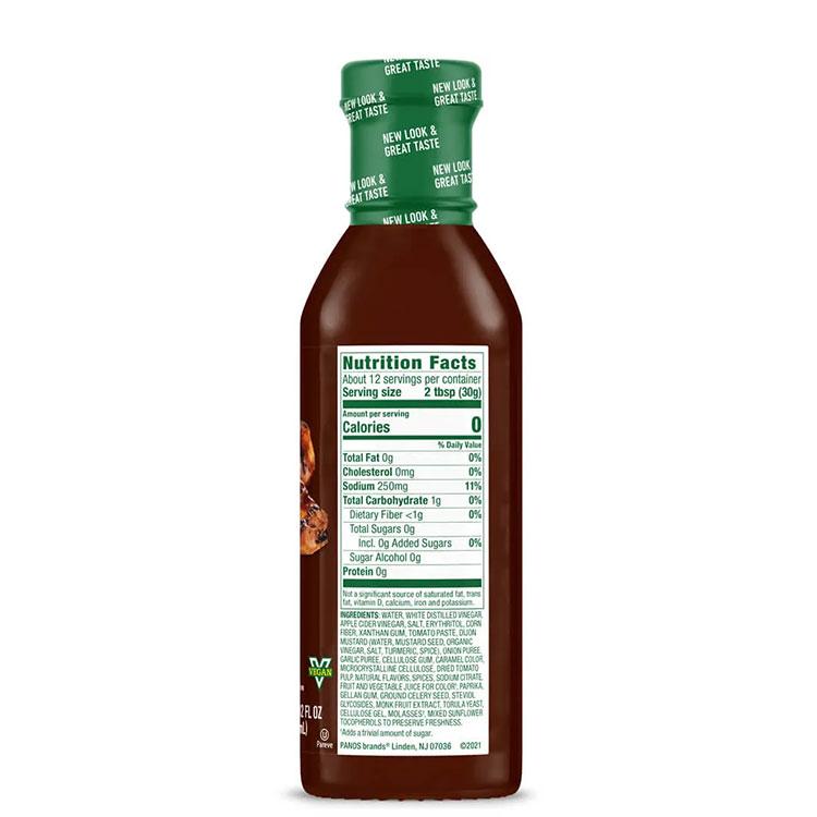 ウォルデンファームス オリジナル BBQソース 355ml (12oz) Walden Farms Original BBQ Sauce バーベキューソース ゼロカロリー ヘルシー｜womensfitness｜05