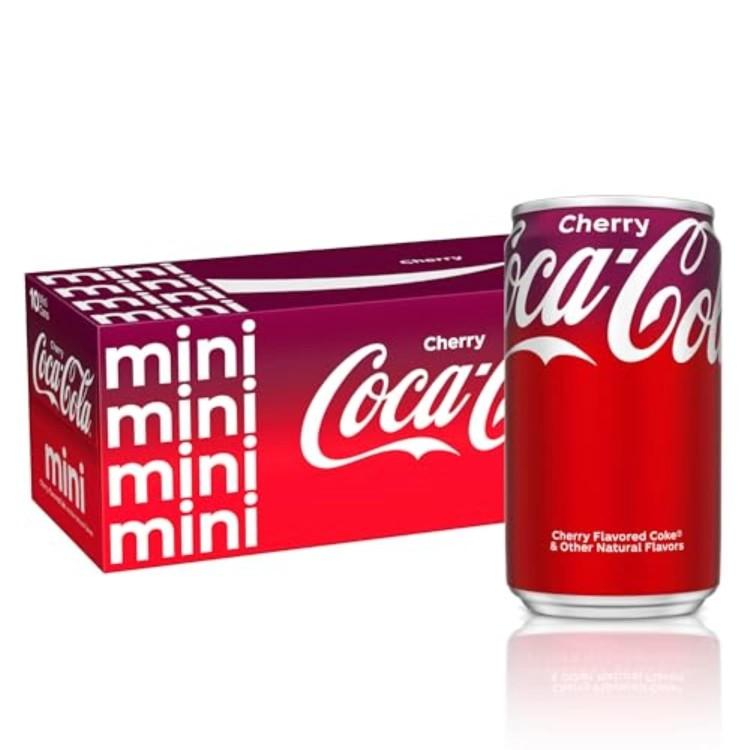 アメリカ ソーダ コカ・コーラ チェリー味 計24缶 コカコーラ チェリーミニソーダポップ ソフトドリンク、7.5 液量オンス