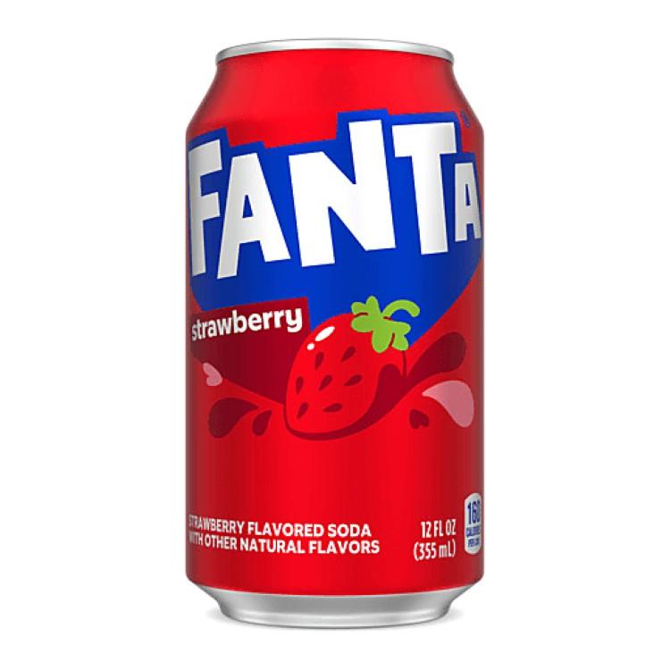 ファンタ ストロベリーフルーツソーダポップ 12 液量オンス 缶パック