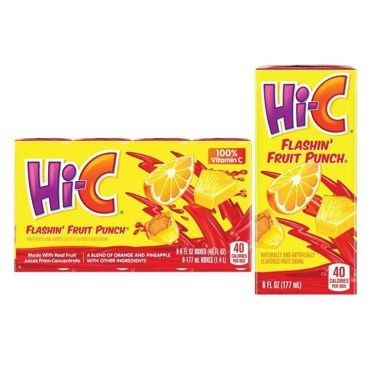 Hi-C フラッシン フルーツパンチジュース 177ml ジュースボックス 8個