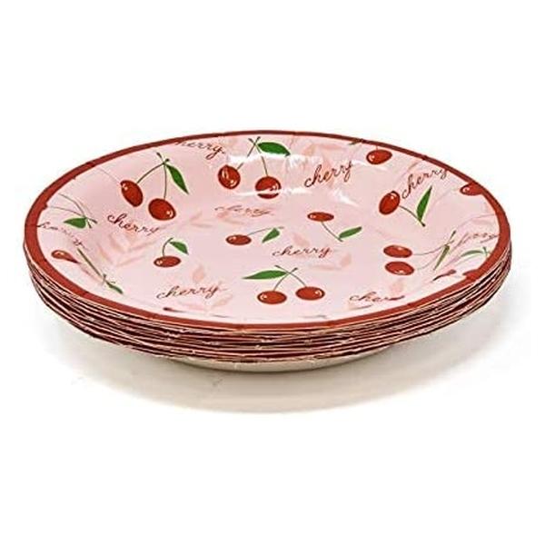 使い捨て食器セット 紙皿 24人分 さくらんぼ チェリー ピンク ペーパープレート 紙コップ ナプキン 飾り付け おしゃれ かわいい Zy Women S Fitness 通販 Yahoo ショッピング