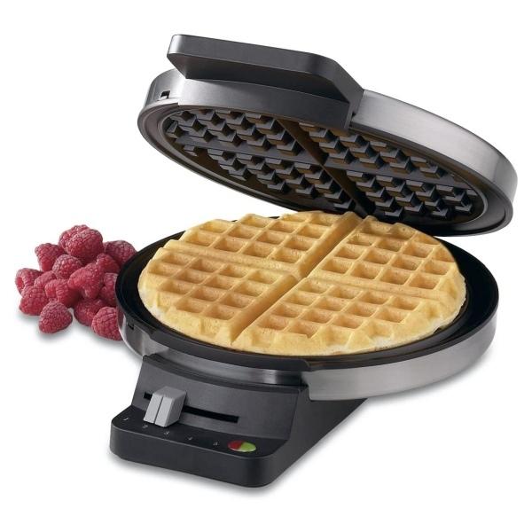 クイジナート ワッフルメーカー 4枚焼き シルバー WMR-CA Cuisinart Round Classic Waffle Maker Silver [海外直送] 丸型｜womensfitness｜03