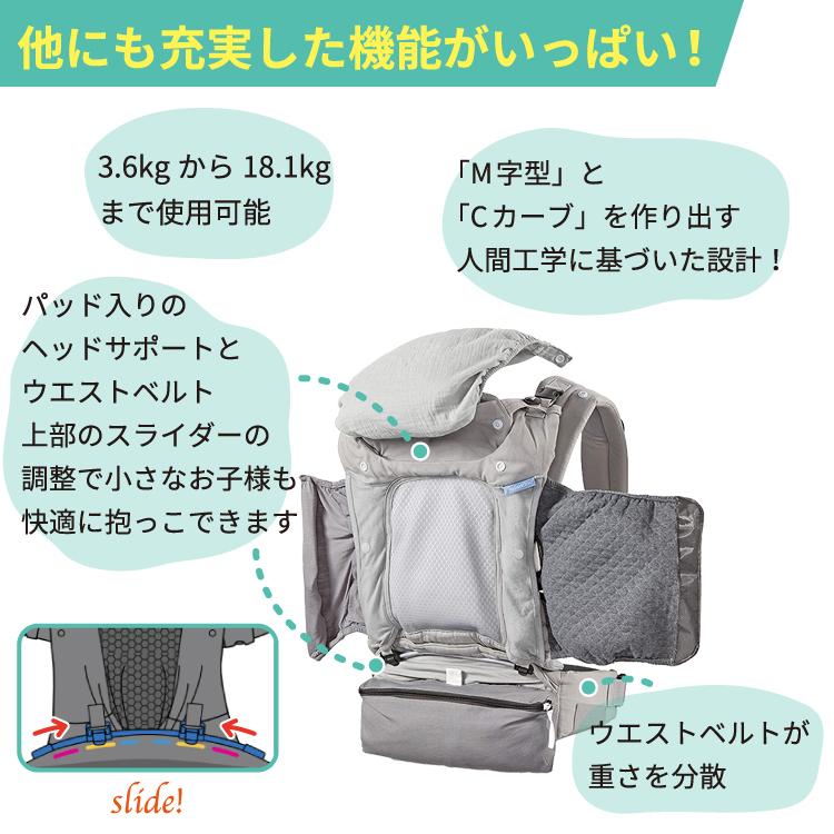 インファンティーノ インシーズン 5レイヤー 抱っこ紐 Infantino IN SEASON 5LAYER 天候 オプション 4way ベビー 幼児 人間工学 M字型_3