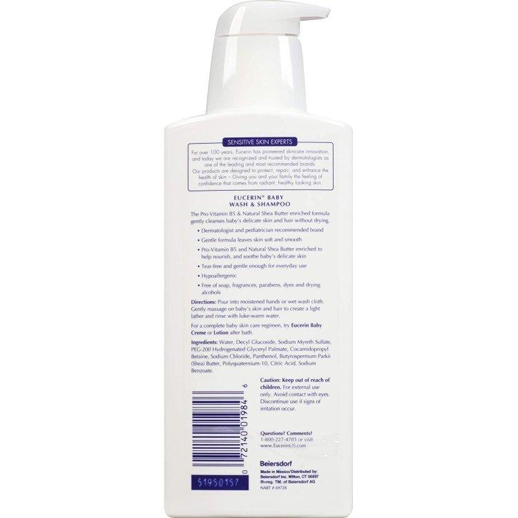 Vedligeholdelse Bukser Resistente ユーセリン ベビーウォッシュ&シャンプー 無香料 400ml (13.5oz) Eucerin Baby Wash & Shampoo 赤ちゃん用  敏感肌 低刺激性 ティアフリー :ZY-11630:Women's Fitness - 通販 - Yahoo!ショッピング