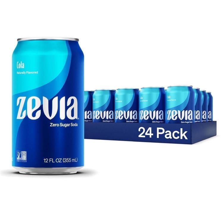 ゼビア ゼロシュガー コーラソーダ 12オンス缶 (24缶セット) Zevia