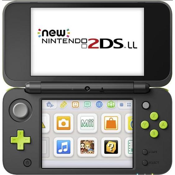 Newニンテンドー2DS LL ブラック×ライム メーカー生産終了品 2DSLL「アウトレット倉庫在庫」「キャンセル不可」｜wonder-bookstore｜02