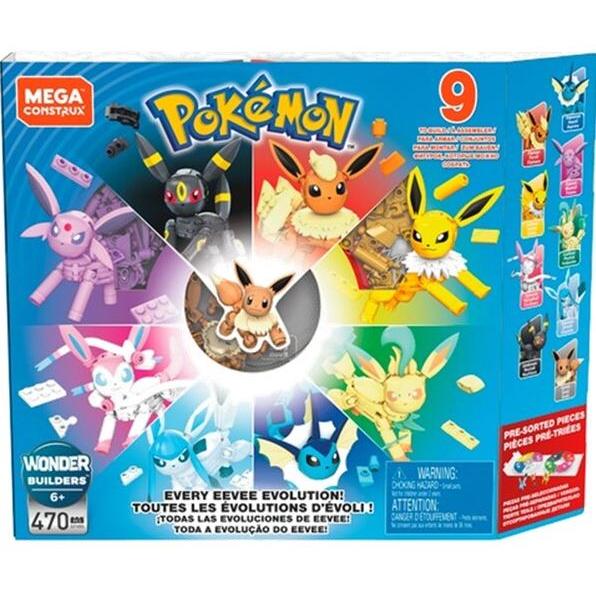 MATTEL ポケモン イーブイ進化コレクション ブロック 470ピース MATTEL ポケモン イーブイ進化コレクション ブロック 470ピース