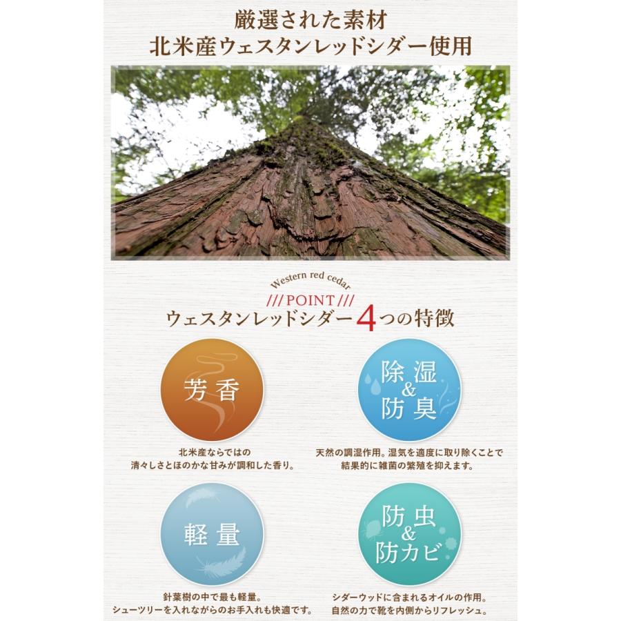 シューキーパー 木製 シューツリー レッドシダー メンズ 送料無料 靴磨きクロス付き シワ伸ばし 除湿 RK's Company|wonder-house|03