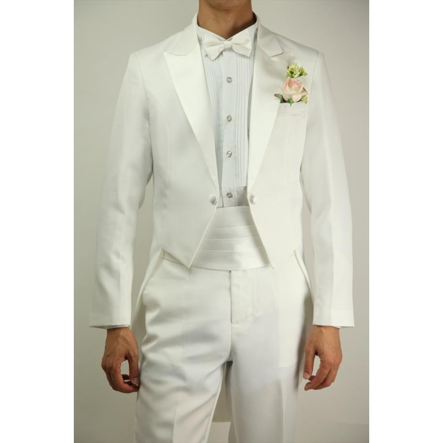 燕尾服 白 ホワイト 結婚式 パーティ 演奏会 発表会 ステージ