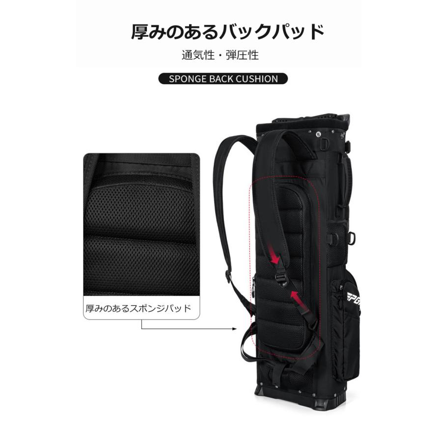 PGM背負える軽量キャディバッグ新品未使用 ゴルフキャディバッグ スポーツゴルフバッグ PGM リュックサック