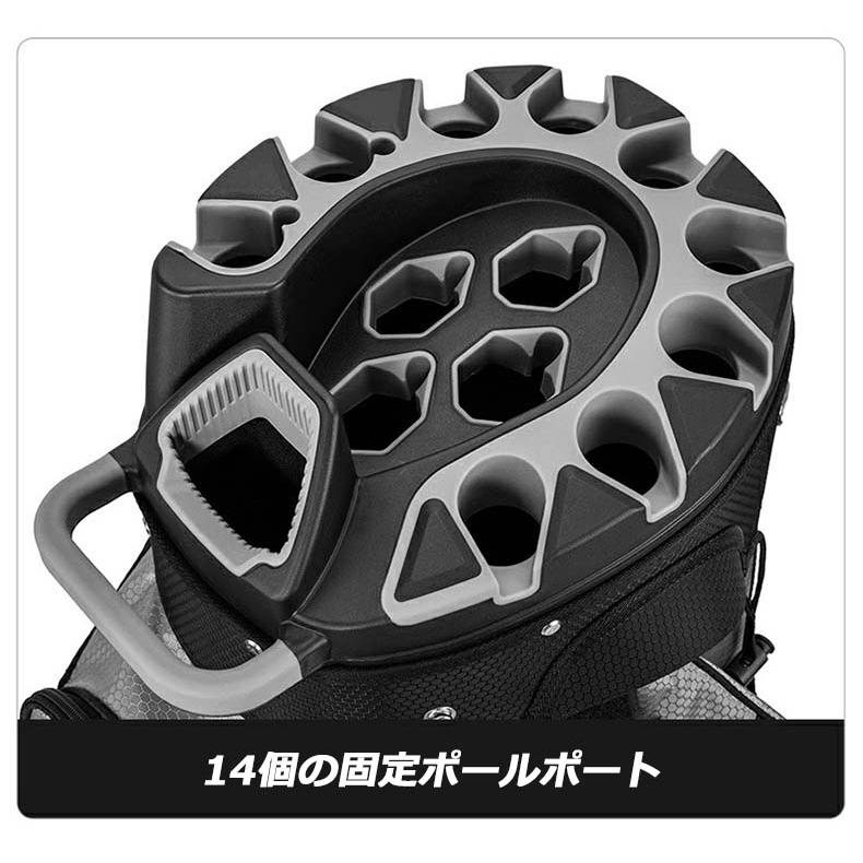 ゴルフキャディバッグ カート型 14分割 PGM メンズ レディース