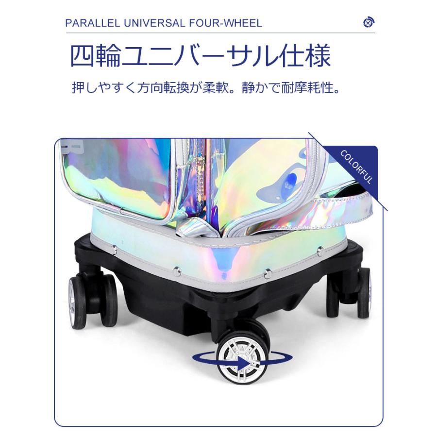 キャディバッグ 4輪キャスター ポータブルゴルフバッグ PGM メンズ