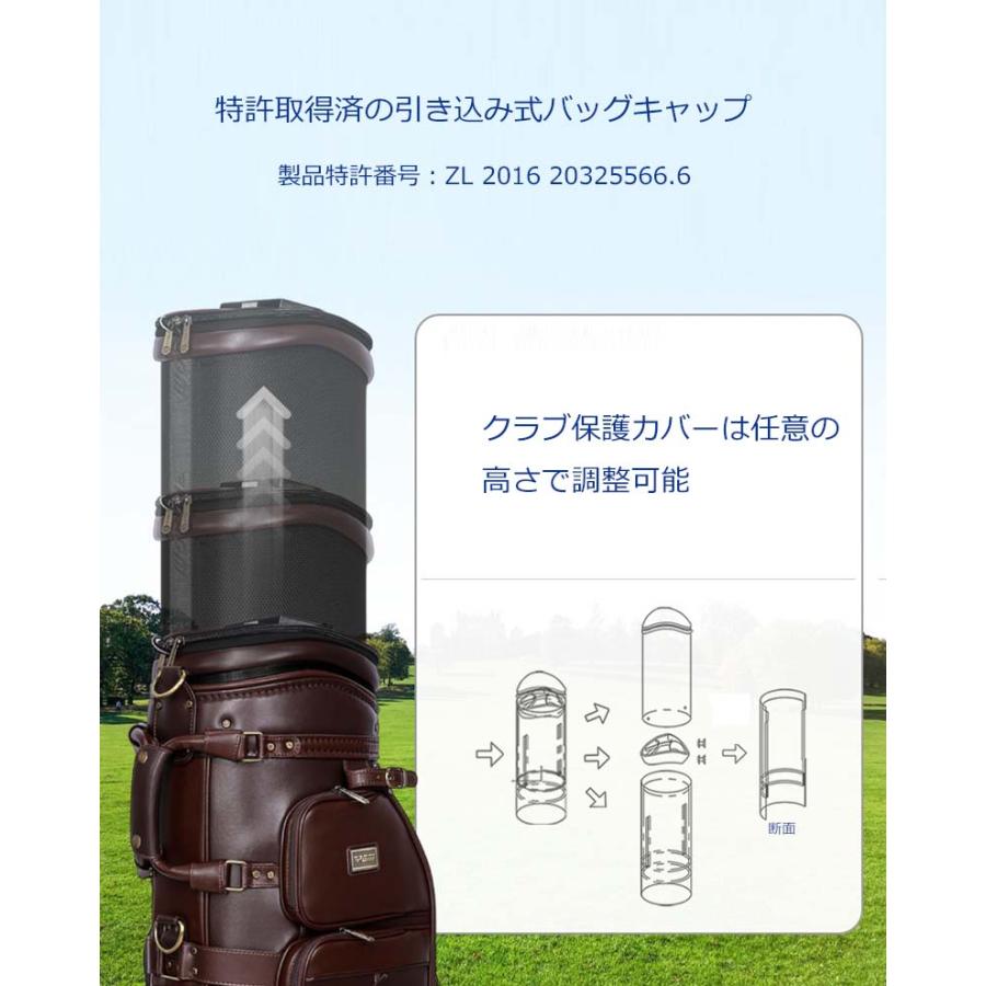 キャディバッグ 2輪キャスター ポータブルゴルフバッグ PGM メンズ
