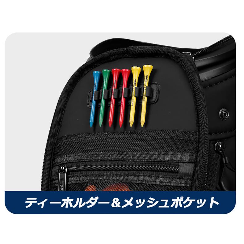ゴルフキャディバッグ キャスター付き PGM ゴルフバッグ 8分割口枠