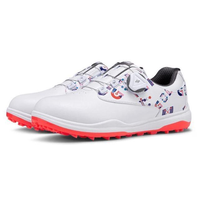 ❤️アテストーニ　高級ゴルフシューズ　新品　22センチ　定価10万超え　お買い得❤️ 爆買 PGM ゴルフシューズ レディース ダイヤル式 スパイクレス