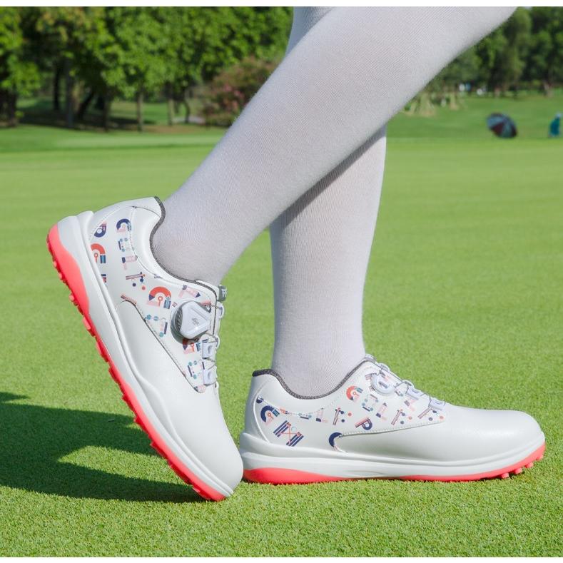 爆買 PGM ゴルフシューズ レディース ダイヤル式 スパイクレス