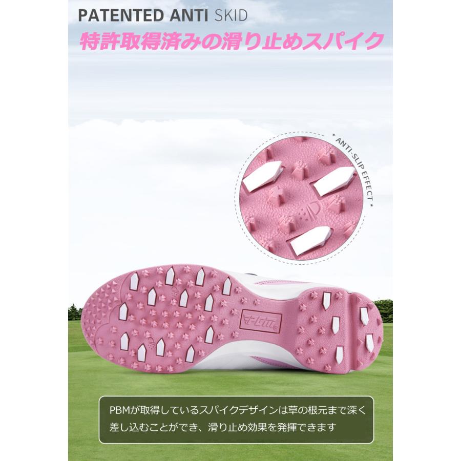 ゴルフシューズ PGM ダイヤル式 BOA スパイクレス スニーカータイプ