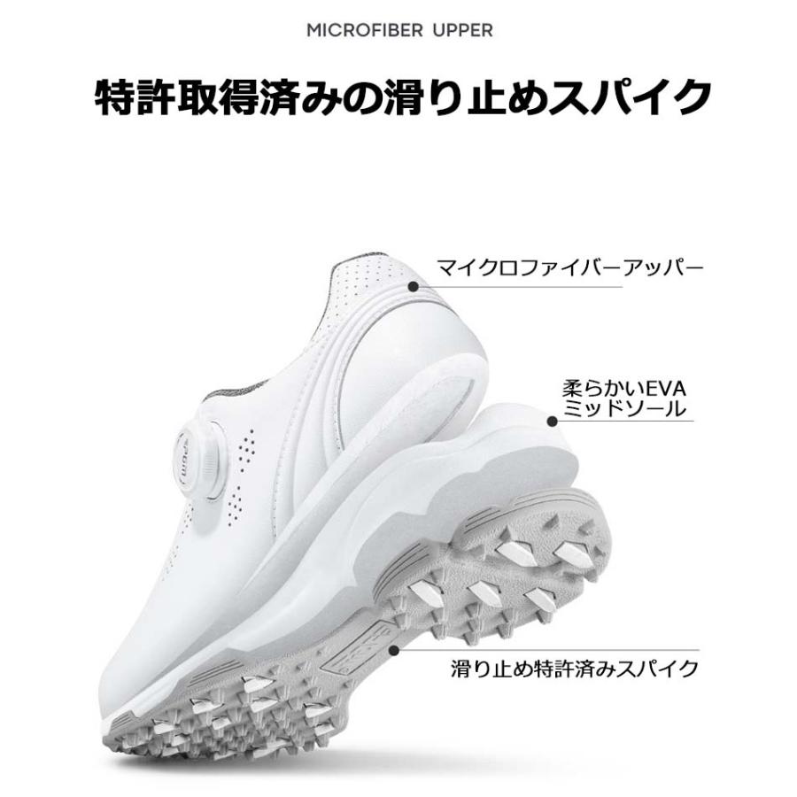 ゴルフシューズ PGM ダイヤル式 BOA スパイクレス スニーカータイプ