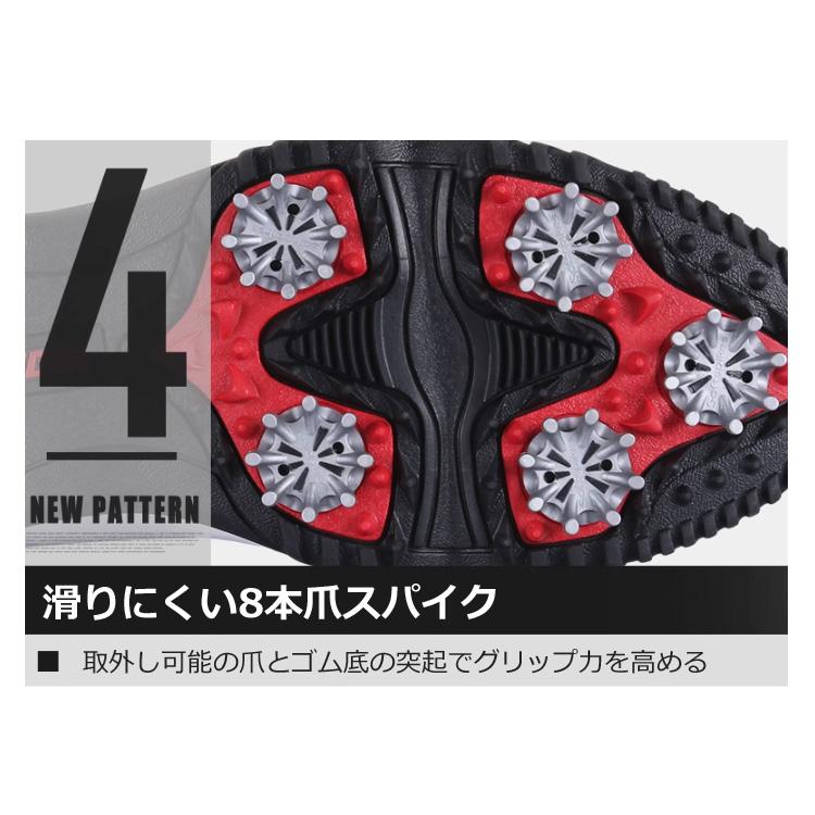 PGM ゴルフシューズ ソフトスパイク 快適 防水 紐 滑り止め グリップ力