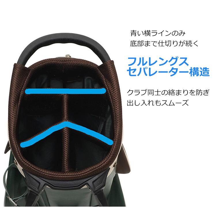 スタンド式キャディバッグ ゴルフバッグ メンズ レディース 自立式 約 
