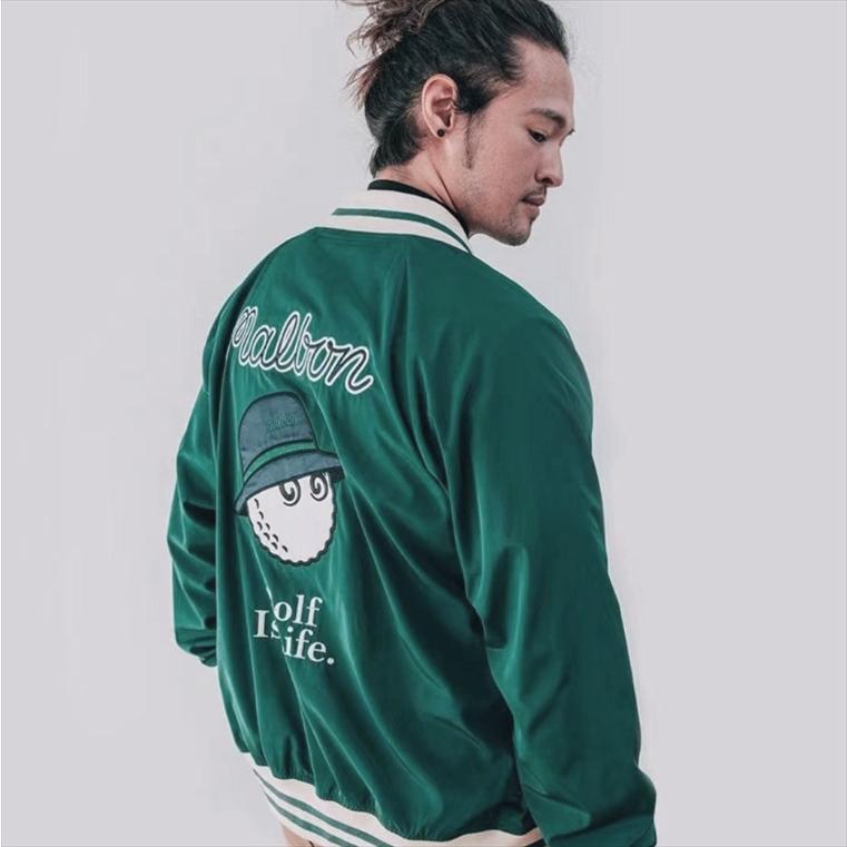 マルボンゴルフ ウェア メンズ スタジャン ジャケット 長袖 トップス人気 新品マルボンゴルフ ウェア メンズ スタジャン ジャケット 長袖