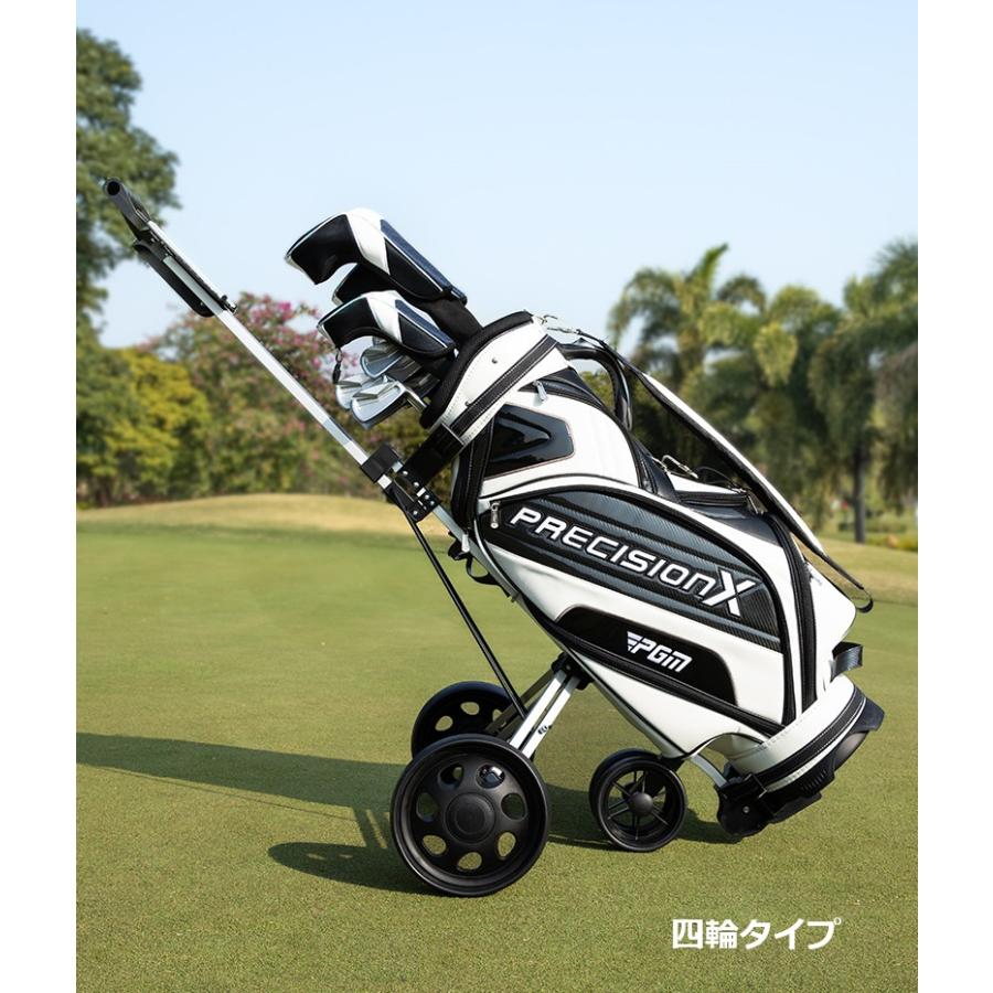 ゴルフバッグカート ゴルフカート 軽量 折りたたみ 三輪 四輪 アルミ製