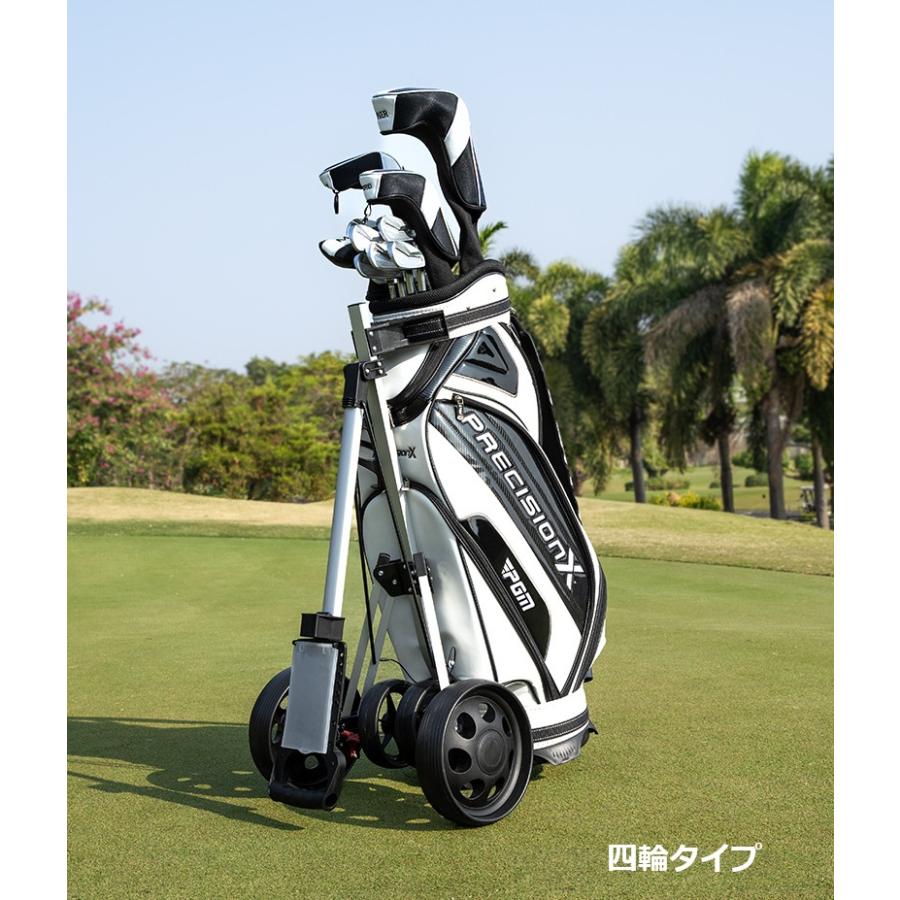ゴルフバッグカート ゴルフカート 軽量 折りたたみ 三輪 四輪 アルミ製