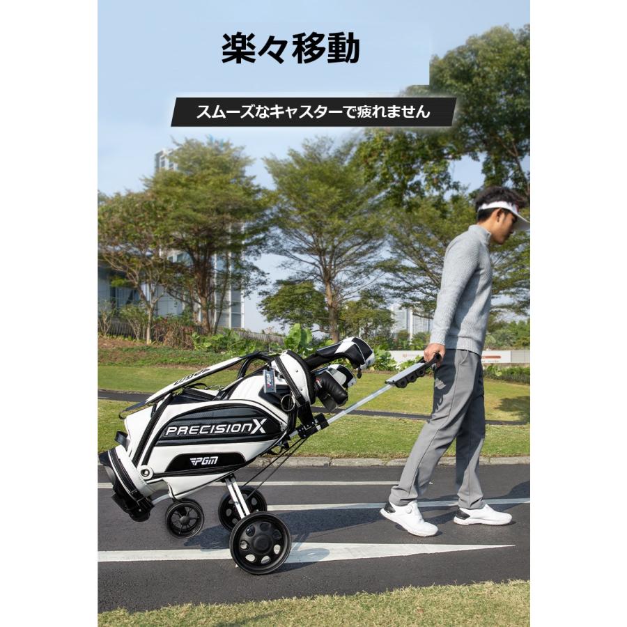 ゴルフバッグカート ゴルフカート 軽量 折りたたみ 三輪 四輪 アルミ製