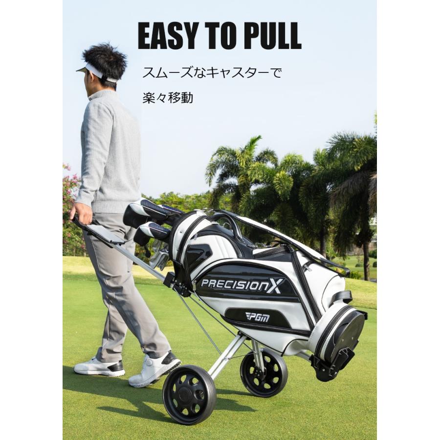 ゴルフバッグカート ゴルフカート 軽量 折りたたみ式 コンパクト