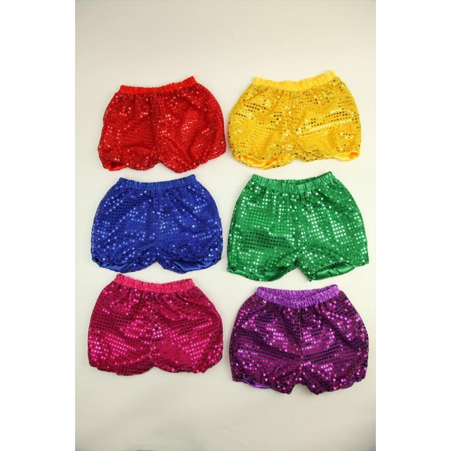 パンツ スパンコール キッズ かぼちゃパンツ カボチャ 短パン