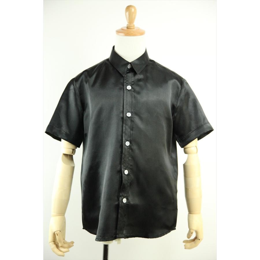 Supreme サテンシャツ ブラック 半袖シャツ Lサイズ bvb-201354-bk.jpg
