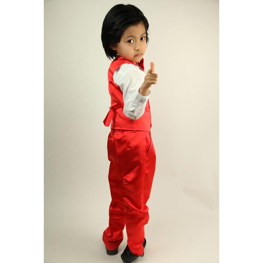 最終処分】子供ベスト パンツ 蝶タイ 3点セット 7色 子供服