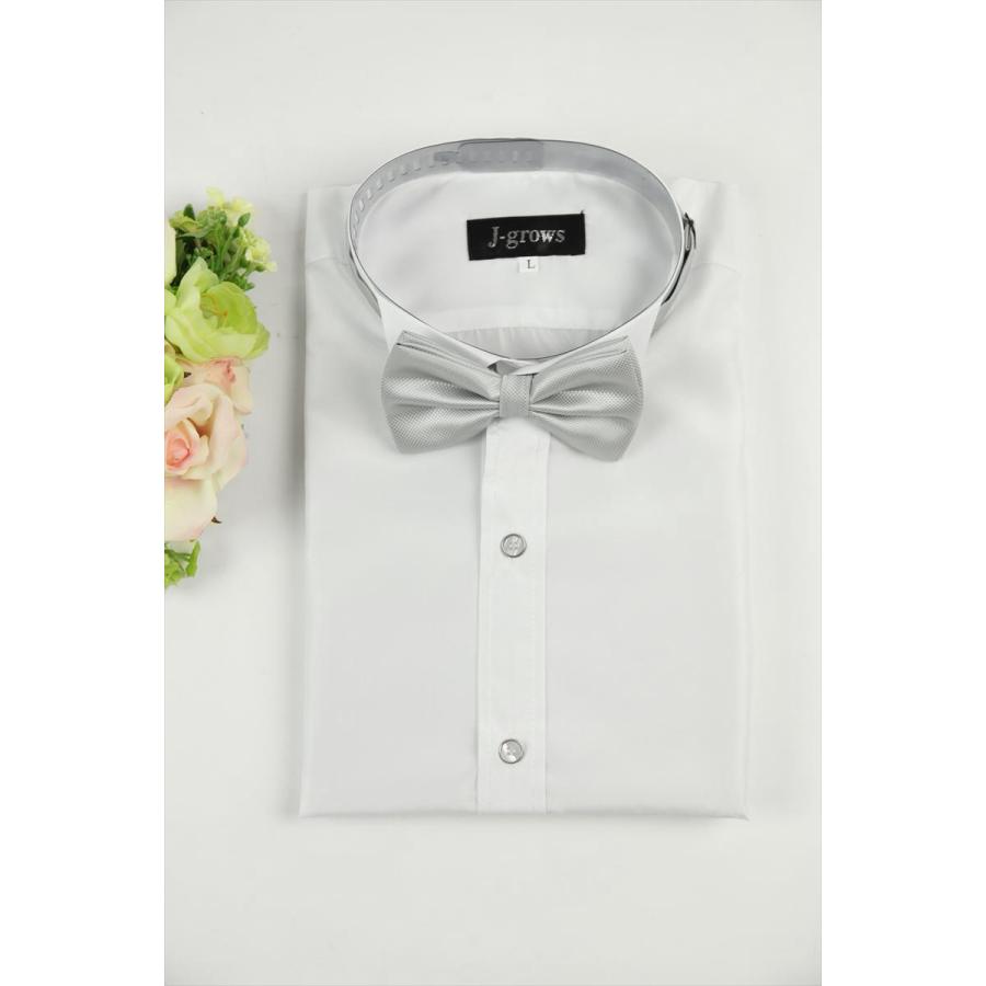ウィングカラーシャツ 白 カフスボタン対応可 モーニング用 結婚式